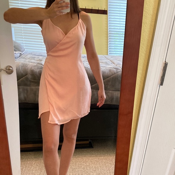 Sadie & Sage Pink Wrap Dress - Picture 1 of 6